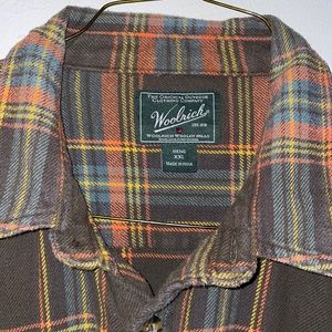Wool rich flannel shirt